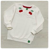 Kirazlı K.Beyaz Sweatshırt